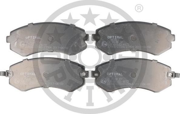 Optimal BP-09634 - Brake Pad Set, disc brake autospares.lv