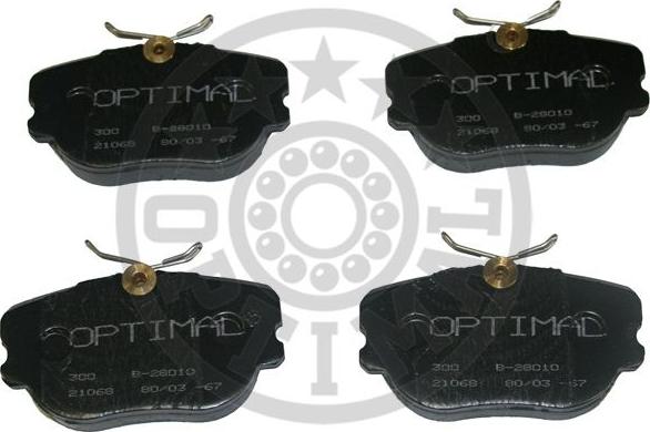 Optimal 9638 - Brake Pad Set, disc brake autospares.lv