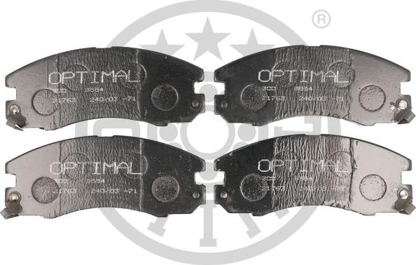 Optimal 9633 - Brake Pad Set, disc brake autospares.lv