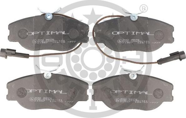 Optimal BP-09678 - Brake Pad Set, disc brake autospares.lv