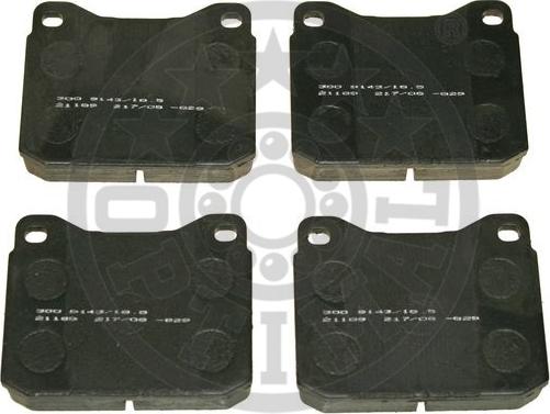 Optimal 9143/18,5 - Brake Pad Set, disc brake autospares.lv