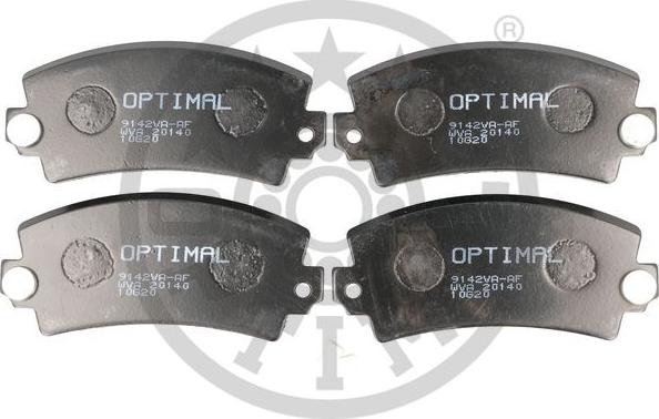 Optimal 9142VA - Brake Pad Set, disc brake autospares.lv