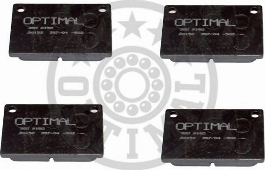 Optimal 9150 - Brake Pad Set, disc brake autospares.lv