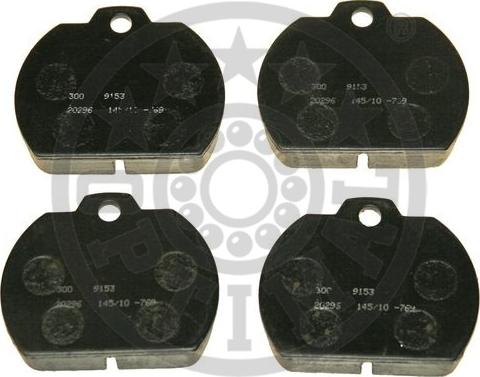 Optimal 9153 - Brake Pad Set, disc brake autospares.lv