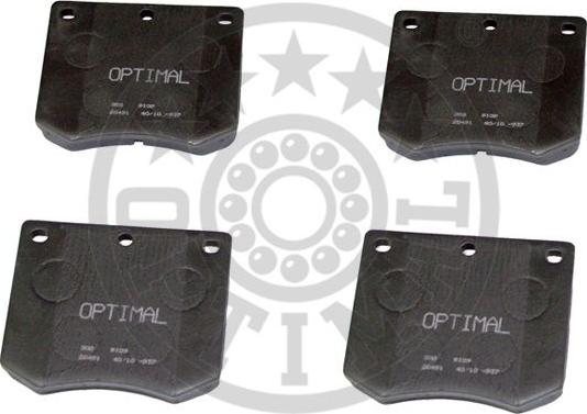 Optimal 9109 - Brake Pad Set, disc brake autospares.lv