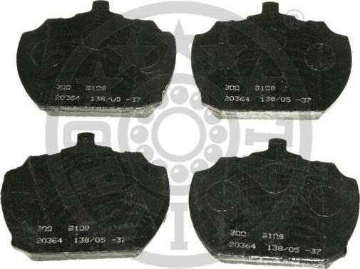 Optimal 9108 - Brake Pad Set, disc brake autospares.lv
