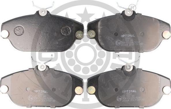 Optimal 9860 - Brake Pad Set, disc brake autospares.lv