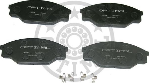 Optimal 9808 - Brake Pad Set, disc brake autospares.lv