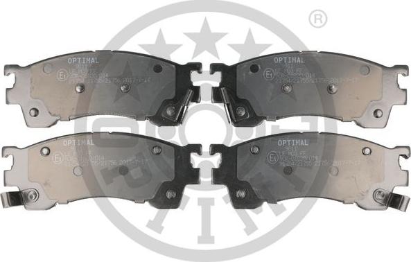 Optimal 9811 - Brake Pad Set, disc brake autospares.lv