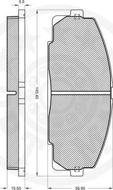 Optimal 9818 - Brake Pad Set, disc brake autospares.lv