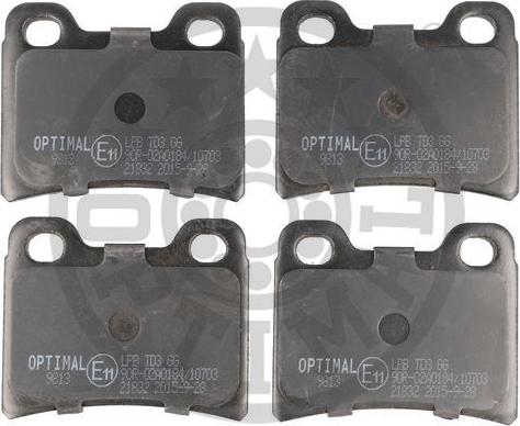 Optimal 9813 - Brake Pad Set, disc brake autospares.lv