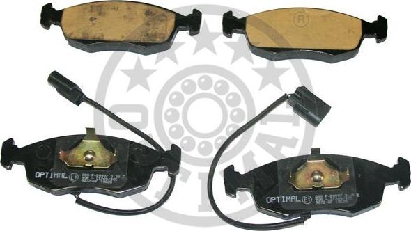 Optimal 9872 - Brake Pad Set, disc brake autospares.lv