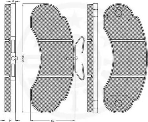 Optimal 9399 - Brake Pad Set, disc brake autospares.lv