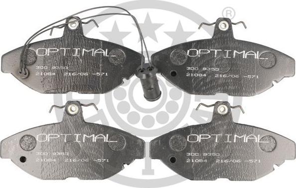 Optimal 9350 - Brake Pad Set, disc brake autospares.lv