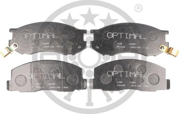 Optimal 9385 - Brake Pad Set, disc brake autospares.lv