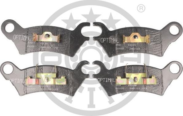 Optimal 9325 - Brake Pad Set, disc brake autospares.lv