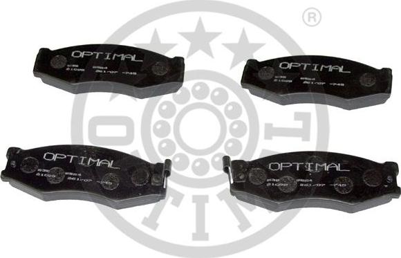 Optimal 9376 - Brake Pad Set, disc brake autospares.lv