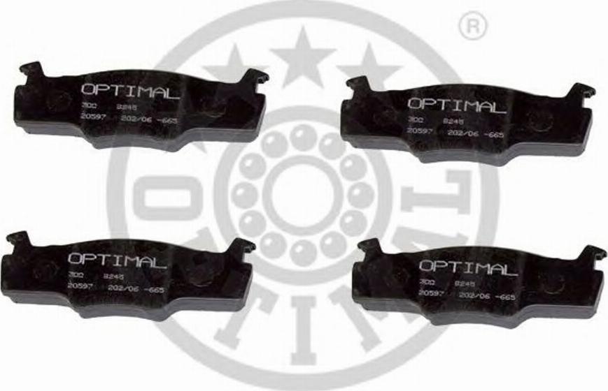 Optimal 9245 - Brake Pad Set, disc brake autospares.lv