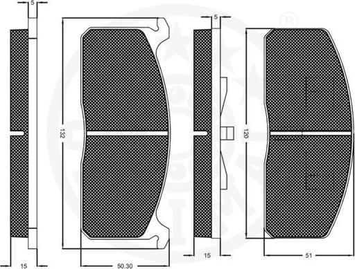 Optimal 9242 - Brake Pad Set, disc brake autospares.lv