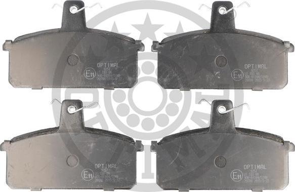 Optimal 9257 - Brake Pad Set, disc brake autospares.lv