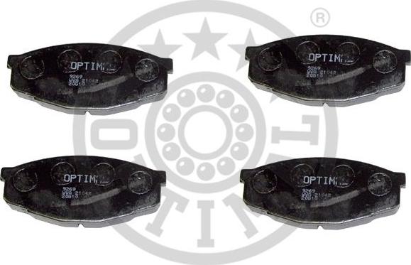 Optimal 9269 - Brake Pad Set, disc brake autospares.lv