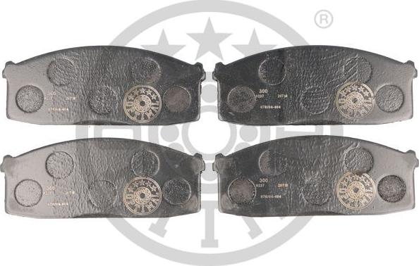 Optimal 9237 - Brake Pad Set, disc brake autospares.lv