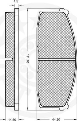 Optimal 9237 - Brake Pad Set, disc brake autospares.lv