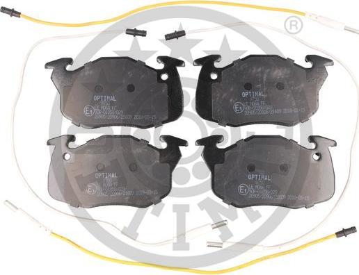 Optimal 9750 - Brake Pad Set, disc brake autospares.lv