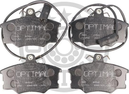 Optimal 9702 - Brake Pad Set, disc brake autospares.lv