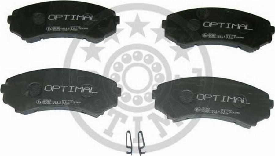 Optimal 9778 - Brake Pad Set, disc brake autospares.lv