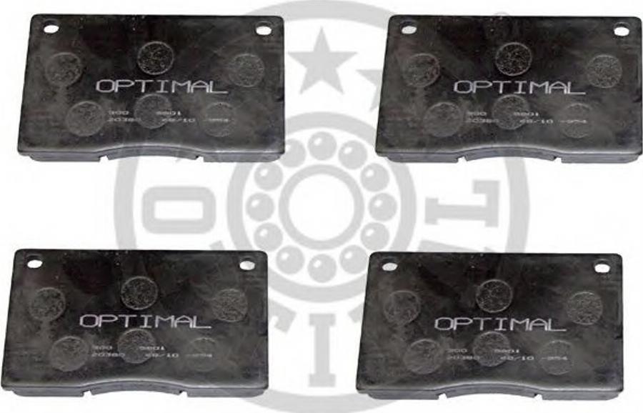 Optimal 5901 - Brake Pad Set, disc brake autospares.lv