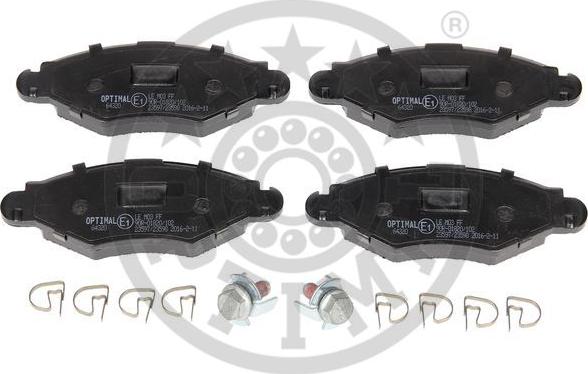 Optimal 64320 - Brake Pad Set, disc brake autospares.lv