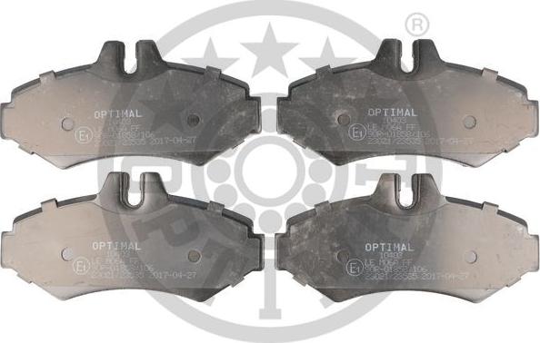 Optimal 10403 - Brake Pad Set, disc brake autospares.lv