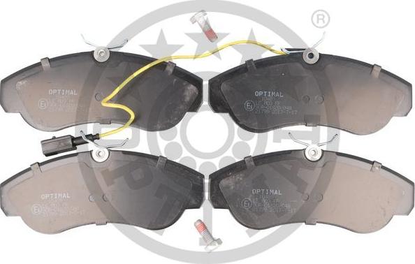 Optimal 10489 - Brake Pad Set, disc brake autospares.lv