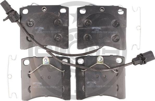 Optimal 10482 - Brake Pad Set, disc brake autospares.lv