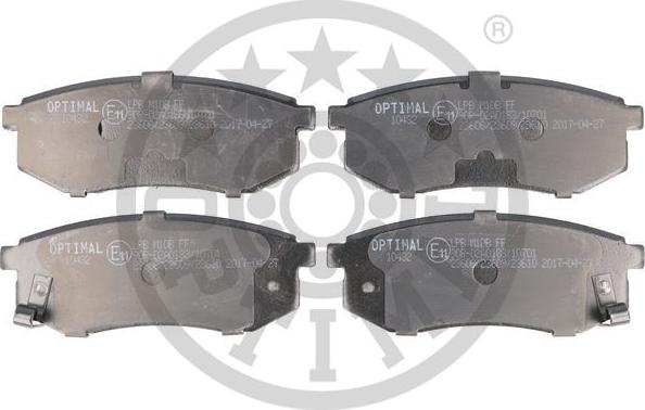 Optimal 10432 - Brake Pad Set, disc brake autospares.lv