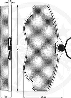 Optimal 10047 - Brake Pad Set, disc brake autospares.lv