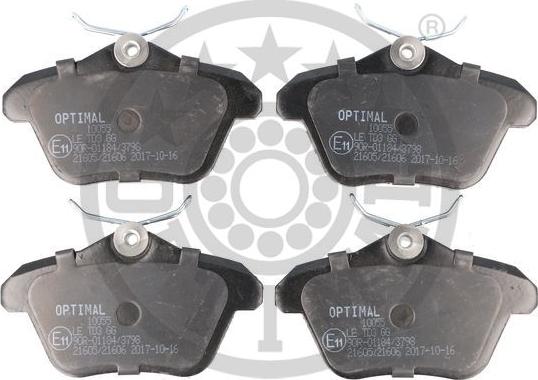 Optimal 10055 - Brake Pad Set, disc brake autospares.lv