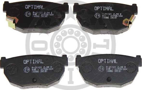 Optimal 10085 - Brake Pad Set, disc brake autospares.lv