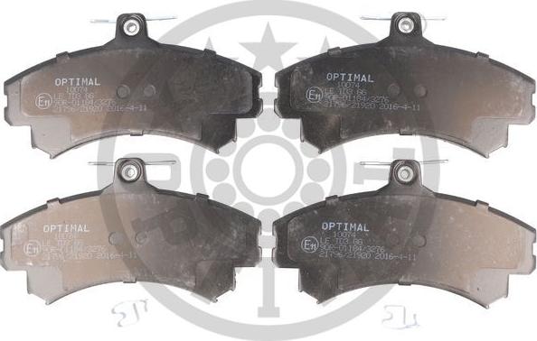 Optimal BP-10074 - Brake Pad Set, disc brake autospares.lv