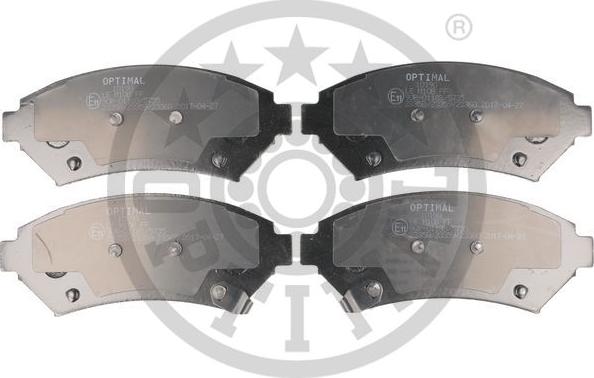 Optimal 10190 - Brake Pad Set, disc brake autospares.lv