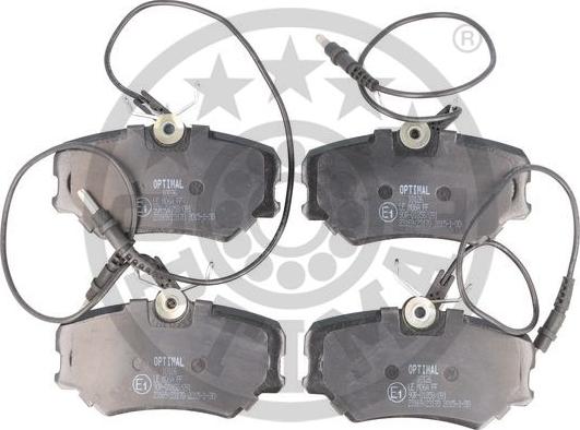 Optimal 10126 - Brake Pad Set, disc brake autospares.lv