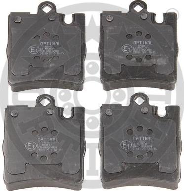 Optimal 10340 - Brake Pad Set, disc brake autospares.lv