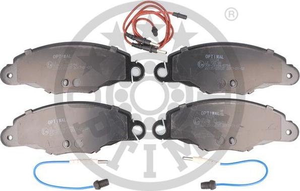 Optimal BP-10224 - Brake Pad Set, disc brake autospares.lv