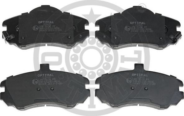 Optimal 12495 - Brake Pad Set, disc brake autospares.lv
