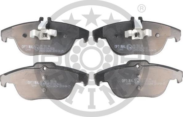 Optimal 12448 - Brake Pad Set, disc brake autospares.lv