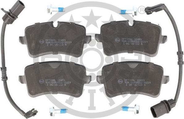 Optimal BP-12459 - Brake Pad Set, disc brake autospares.lv