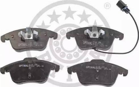 Optimal 12452 - Brake Pad Set, disc brake autospares.lv