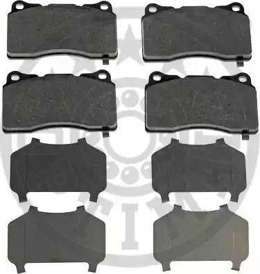 Optimal 12457 - Brake Pad Set, disc brake autospares.lv