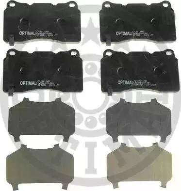 Optimal 12457 - Brake Pad Set, disc brake autospares.lv